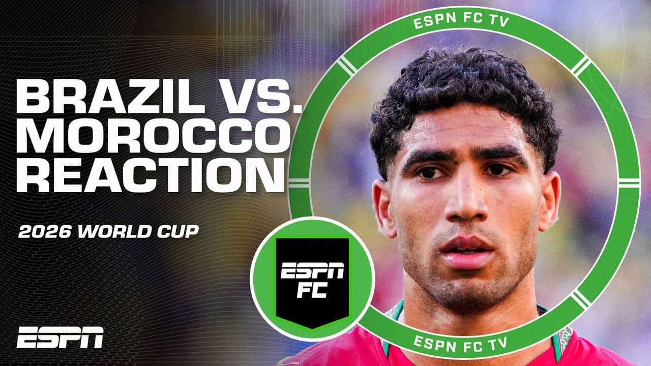 Brazil vs. Morocco REACTION 👀 Who will win Group C? | ESPN FC
