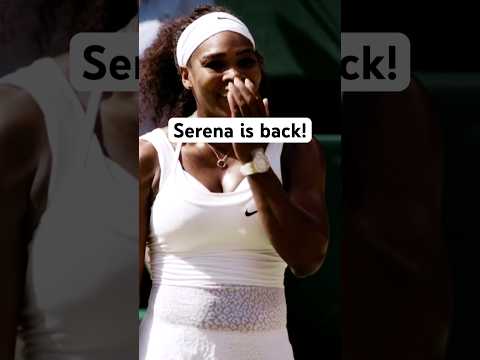 Serena is back on Centre Court. 💫