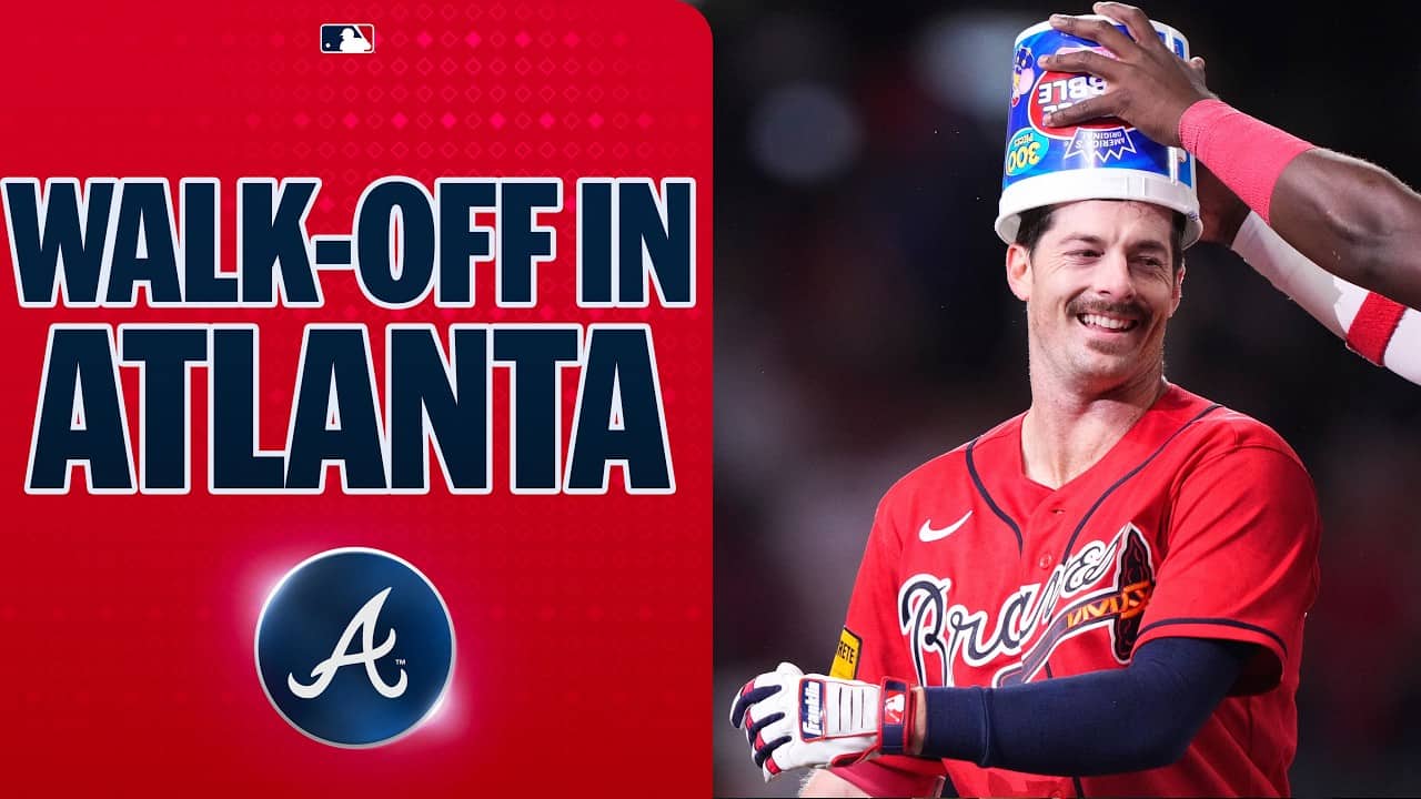 Mike Yastrzemski walks it off for the Braves against his grandpa Carl's former team 😲 (Full inning)