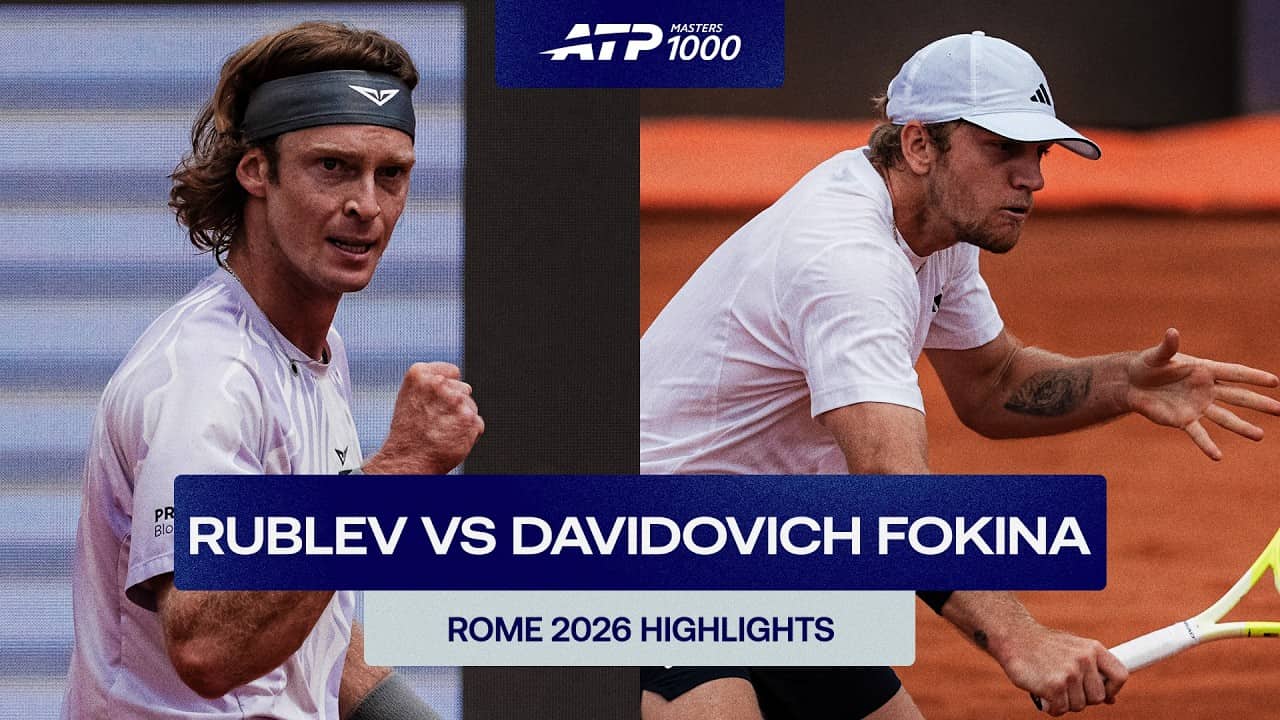 Andrey Rublev vs. Alejandro Davidovich Fokina Highlights | Rome 2026 Round 3