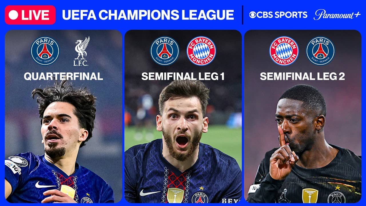 PSG: Quarterfinal & Semifinal MATCH REPLAY'S | ⭐ UEFA Champions League 24/7 ⭐
