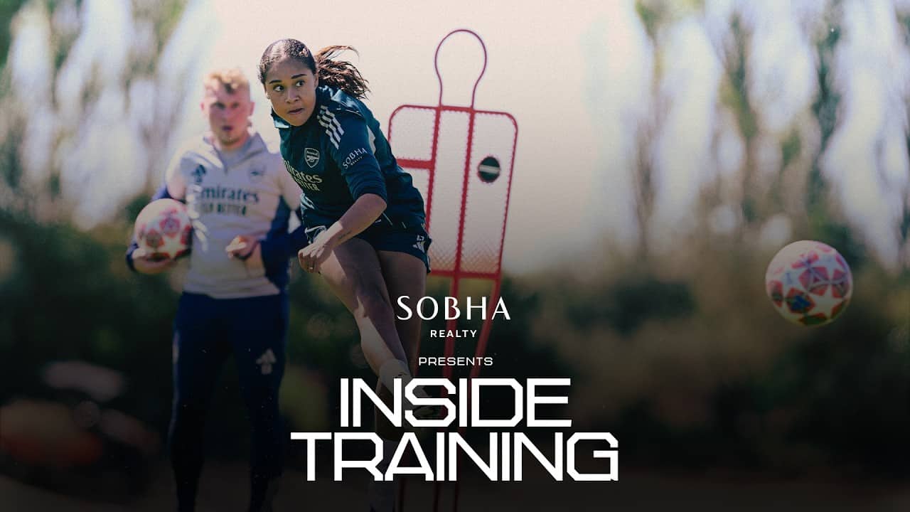 CHAMPIONS LEAGUE READY 🫡 | Our Gunners get set for Lyon | INSIDE TRAINING | UWCL