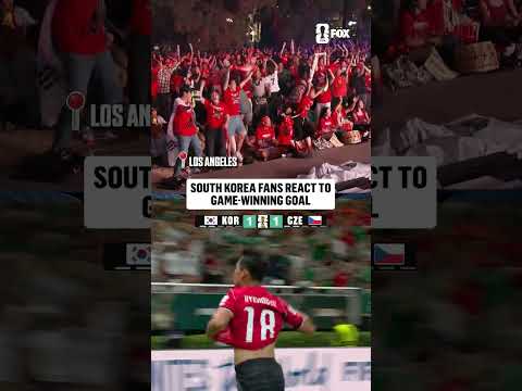 LA was loving South Korea's game-winner 🇰🇷