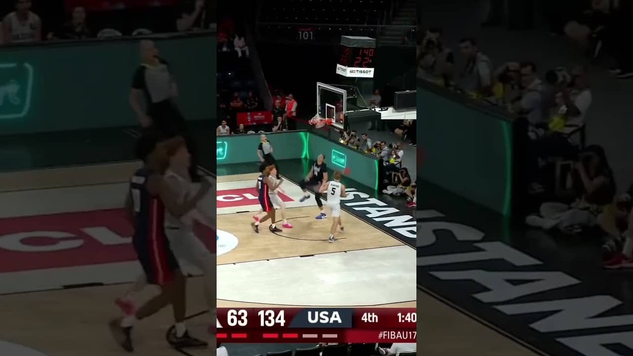 Tyran Stokes looks like a 2K MyPlayer come to life 😳🎮 #FIBAU17