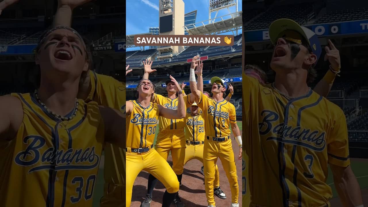 respect, power, and the Savannah Bananas 🙂‍↕️ #padres #savannahbananas #baseball #funny