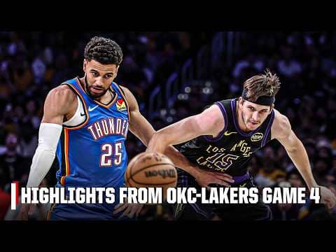 GAME 4 THRILLER 🤯 FINAL MINUTES of EPIC Thunder-Lakers Game 4 HIGHLIGHTS | NBA on ESPN