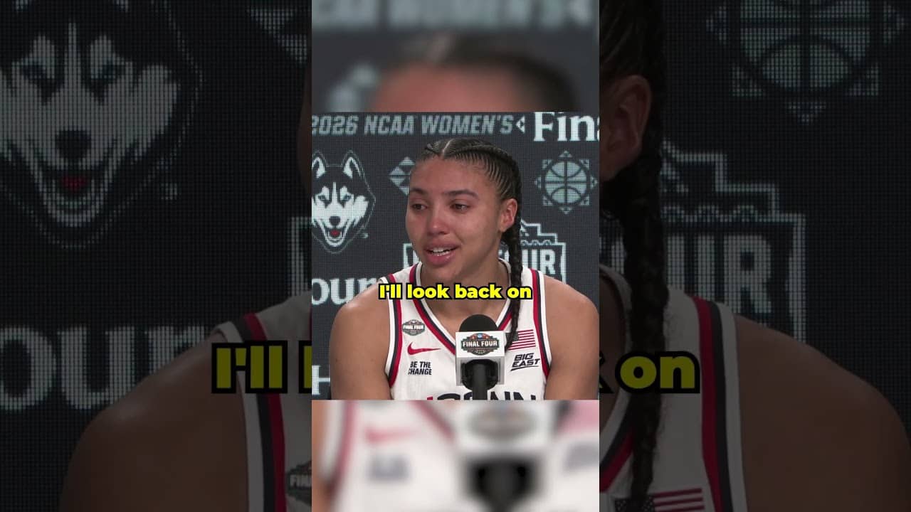 Azzi Fudd reflects on her last game with UConn after Final Four loss #shorts
