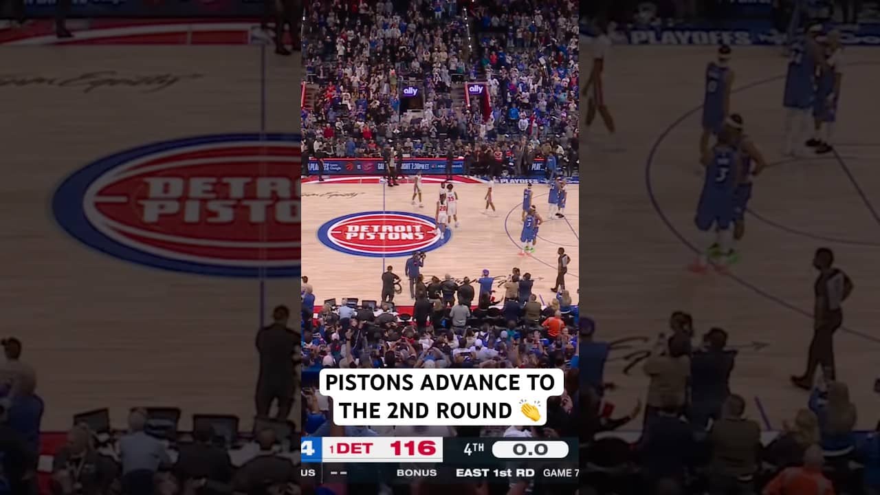 Pistons win their first playoff series in 18 years!