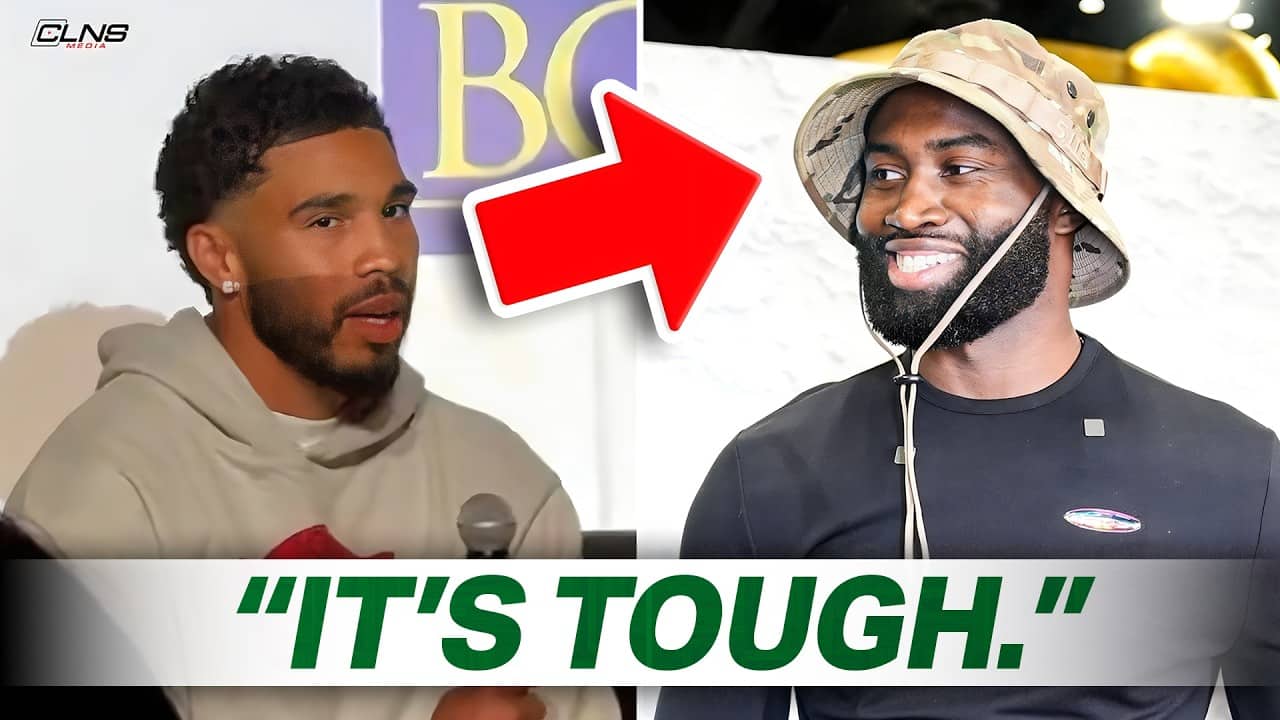 Jayson Tatum reacts to Jaylen Brown Trade: "Its Tough"