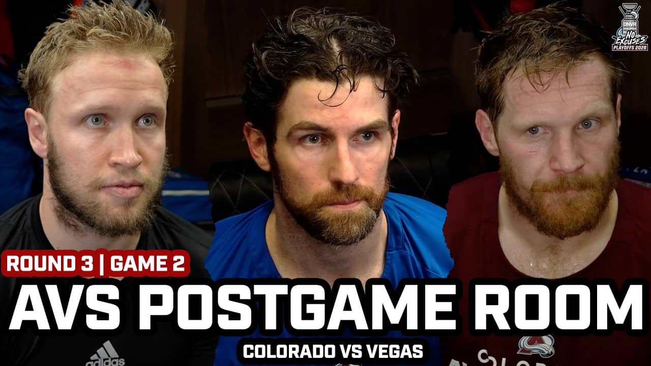 Gabe Landeskog & Avs HONEST After BAD Loss in Game 2 vs Golden Knights to Go DOWN 0-2 in Round 3