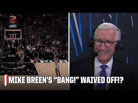 FIRST-EVER Mike Breen 'Bang!' that's been waived off⁉️ | NBA on ESPN