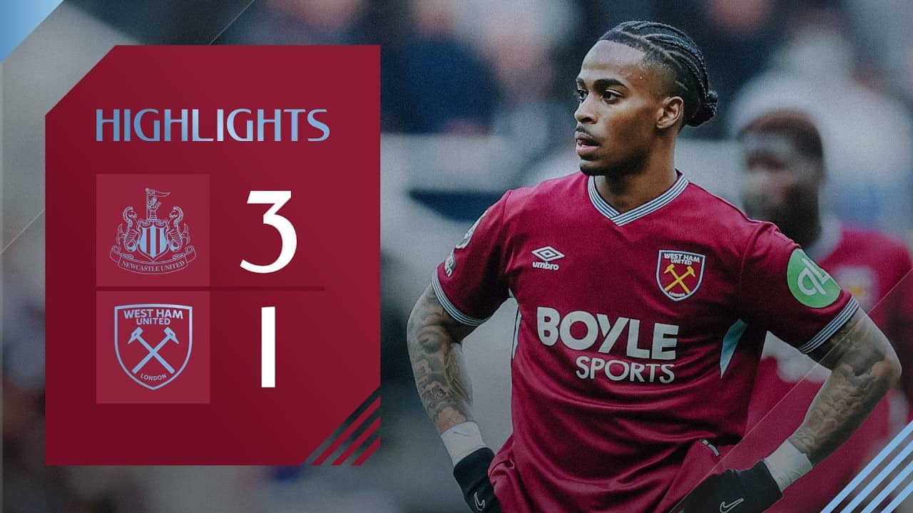 Newcastle 3-1 West Ham | Premier League Highlights