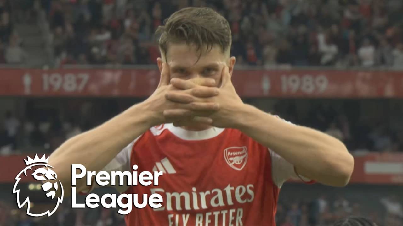Viktor Gyokeres heads Arsenal 3-0 in front of Fulham | Premier League | NBC Sports