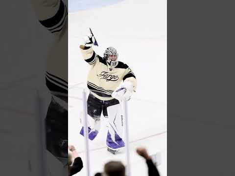 Goalie goal from our newest prospect Samuel Hrrnak 😱