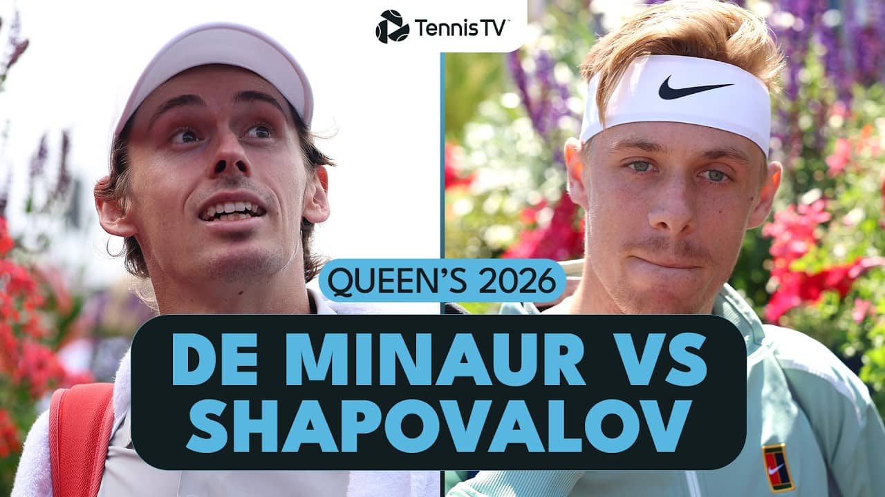 Alex de Minaur vs Denis Shapovalov Last 16 Battle 💪 | Queen's 2026 Highlights