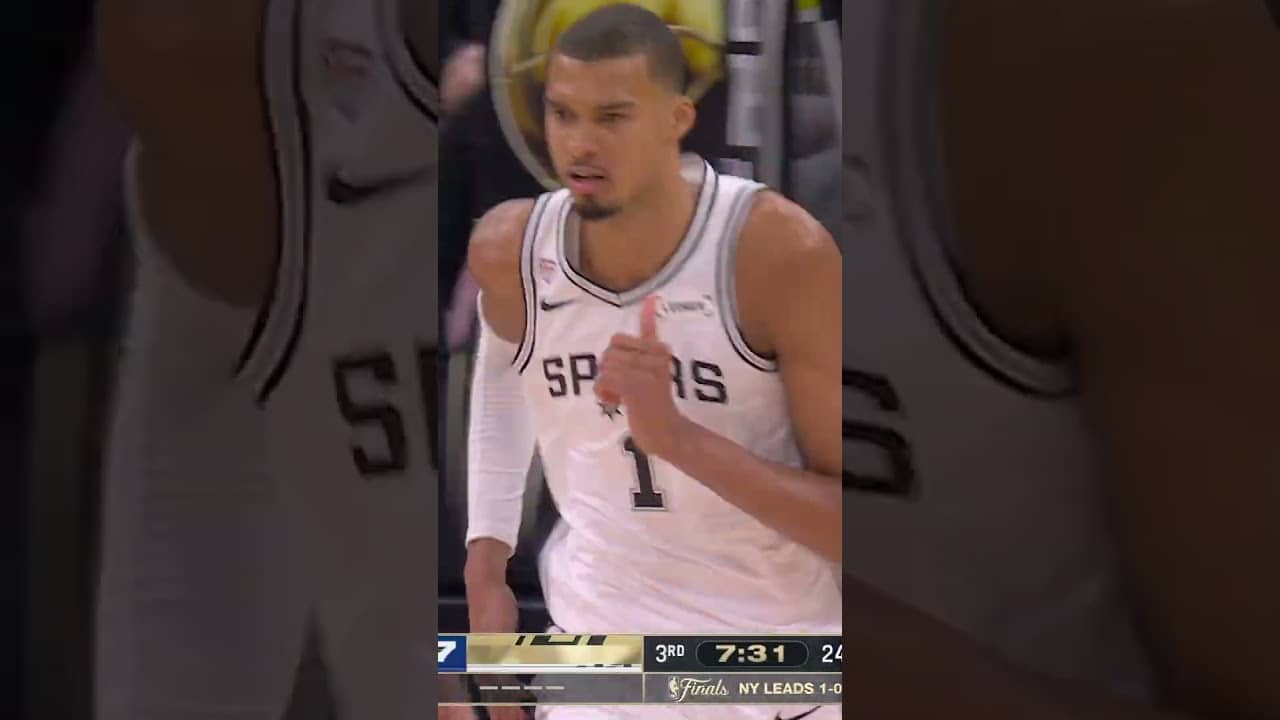 ONE HAND JAM 🔥 #Wemby #Spurs #dunk  #NBAFinals #Area51