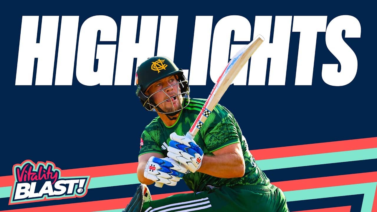 Munsey Melts SEVEN Sixes | Kent Spitfires v Notts Outlaws - Highlights | Vitality Blast 2026