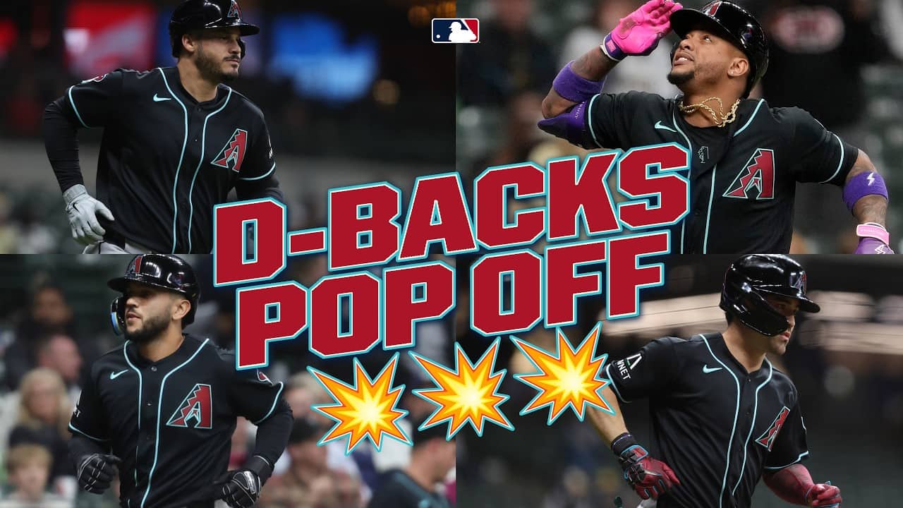 D-backs crush 4 HRs in Milwaukee 🔥 (Adrian Del Castillo, Nolan Arenado, Ketel Marte, Corbin Carroll)