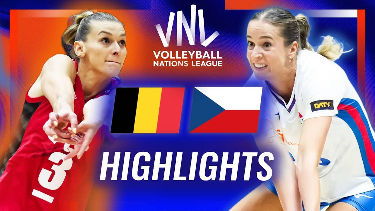 Belgium 🇧🇪 vs. Czechia 🇨🇿 - Highlights | Week 1 | Women's VNL 2026
