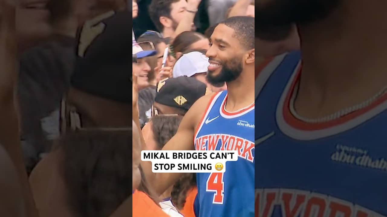 Mikal Bridges is loving it 😁