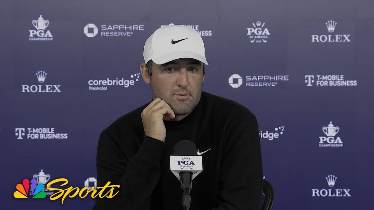 Scottie Scheffler endures challenging second round at PGA Championship | Golf on NBC Sports