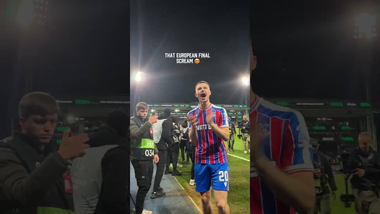 That European scream 😏  #crystalpalace #conferenceleague #final