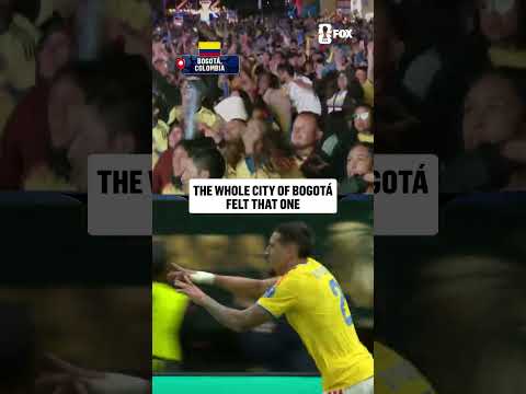 Bogotá was HYPED after Colombia scored late against DR Congo