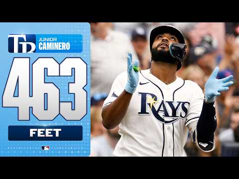 463 FEET! 🤯 Junior Caminero crushes the LONGEST HR of his CAREER! 😤 (7th HR in his last 6 games!)