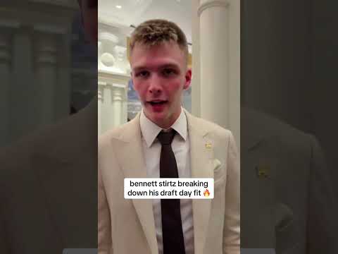 Bennett Stirtz's whole journey to the NBA Draft is stitched into the suit 🔥