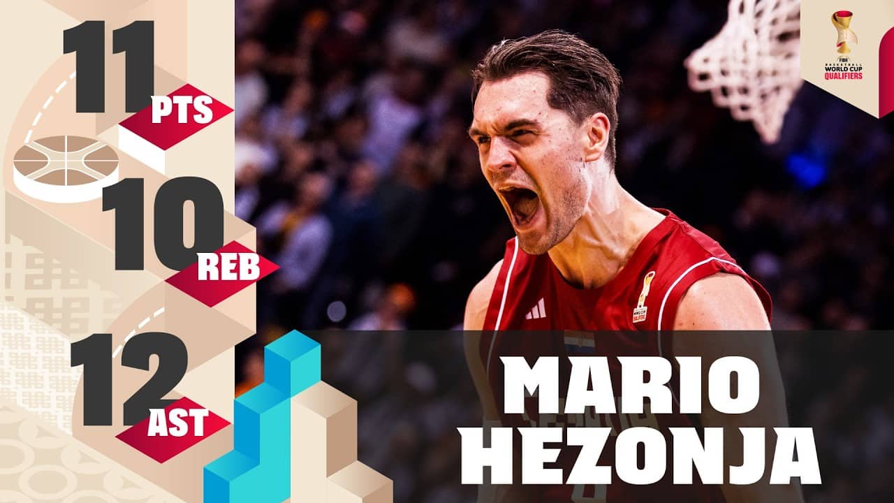 🇭🇷 Mario Hezonja with his triple double | Full Highlights | #FIBAWC European Qualifiers
