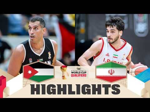 Jordan 🇯🇴 v Iran 🇮🇷 | Highlights | FIBA Basketball World Cup 2027 Asian Qualifiers
