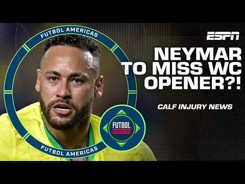 🚨 Neymar out up to 3 weeks with calf injury 🚨 | Futbol Americas