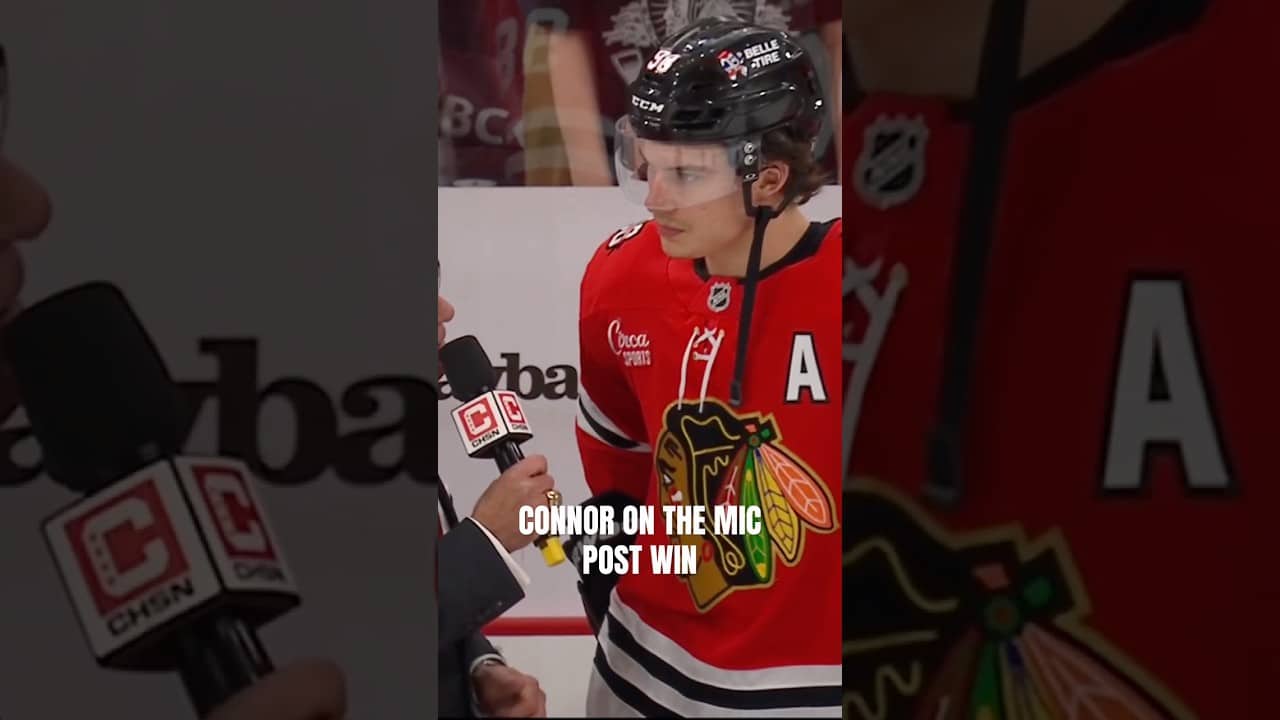nothing but love for the city and the fans ❤️ #blackhawks #hockey #nhl #connorbedard