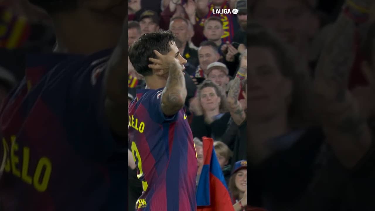 Cancelo puts it exactly where he wants 👀 #LaLigaHighlights #shorts #fcbarcelona