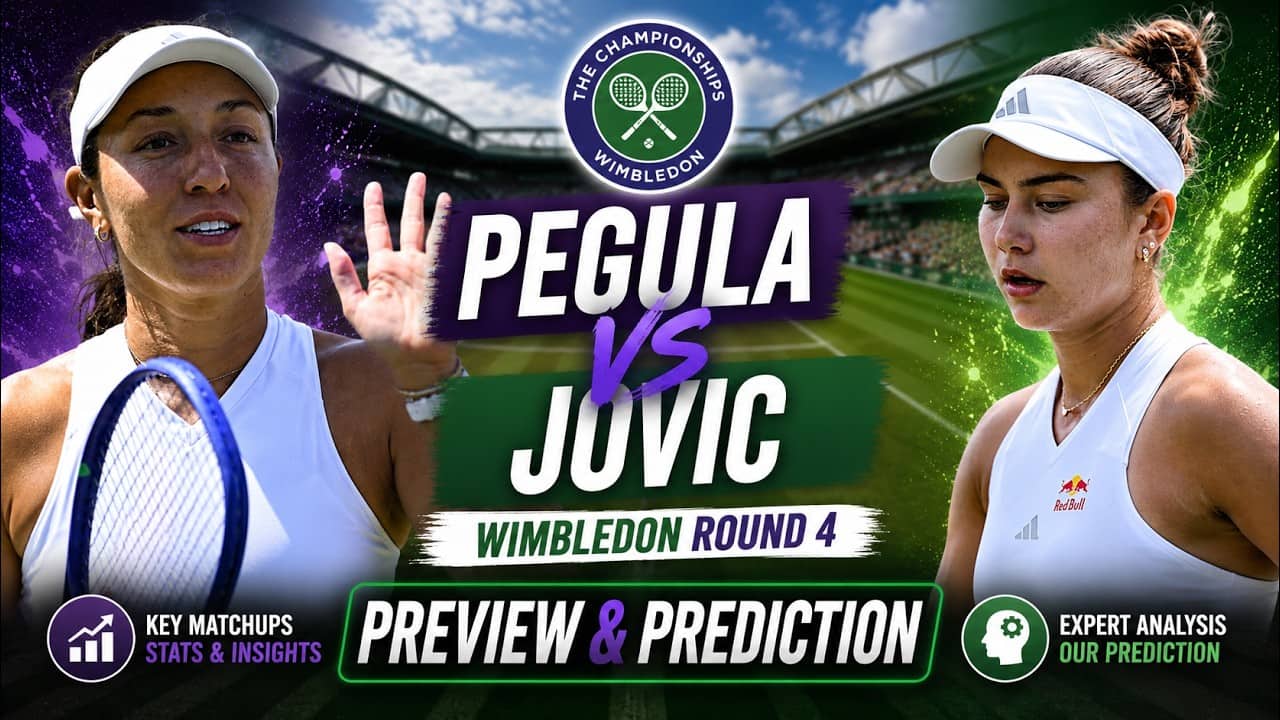 Jessica Pegula vs Iva Jovic | Wimbledon 2026 | Round 4 | Preview & Prediction