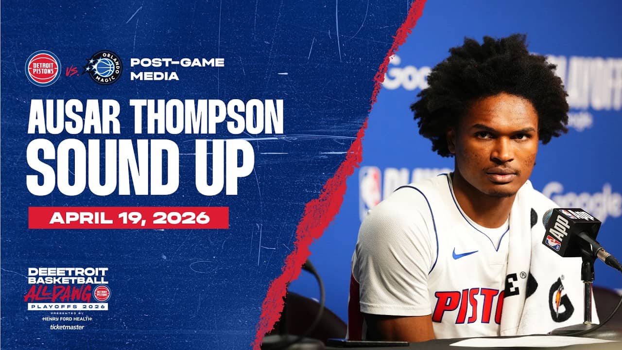 Post-Game Press Conference: Ausar Thompson | Pistons vs. Magic | 04.19.26
