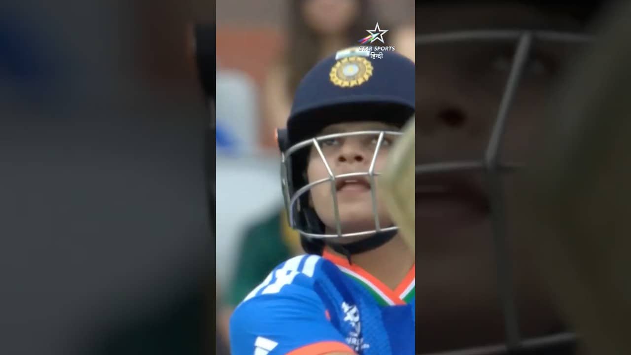 शेफाली ने इस शॉट के साथ दिखाई अपनी ताक़त और क्लास 🙌 #t20worldcup #cricket #reels