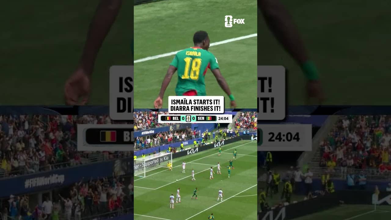 Ismaïla Sarr LOVED Diarra putting Senegal in front first 🇸🇳