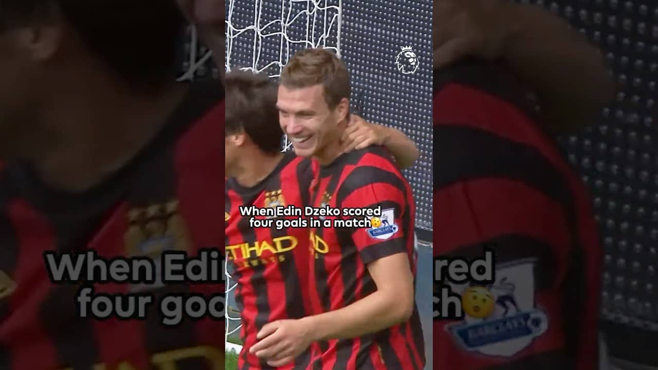 Edin Dzeko Scores Four Goals In One Match 🤯