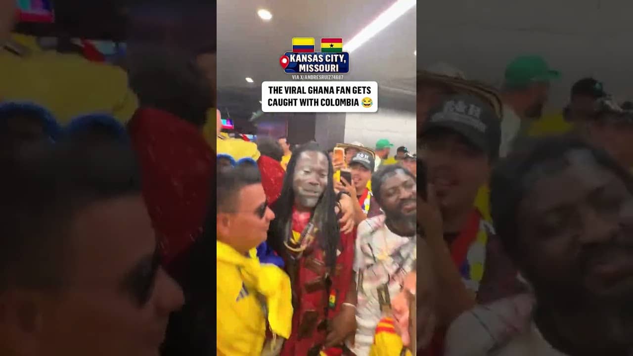 After Colombia's win, this Ghana fan joined the celebration 🇨🇴🇬🇭