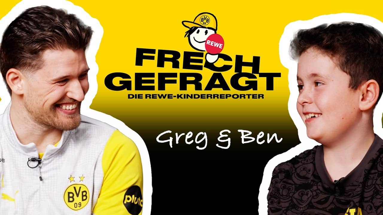 “Have you ever scored a goal?” | Cheeky Questions with Ben and Gregor Kobel