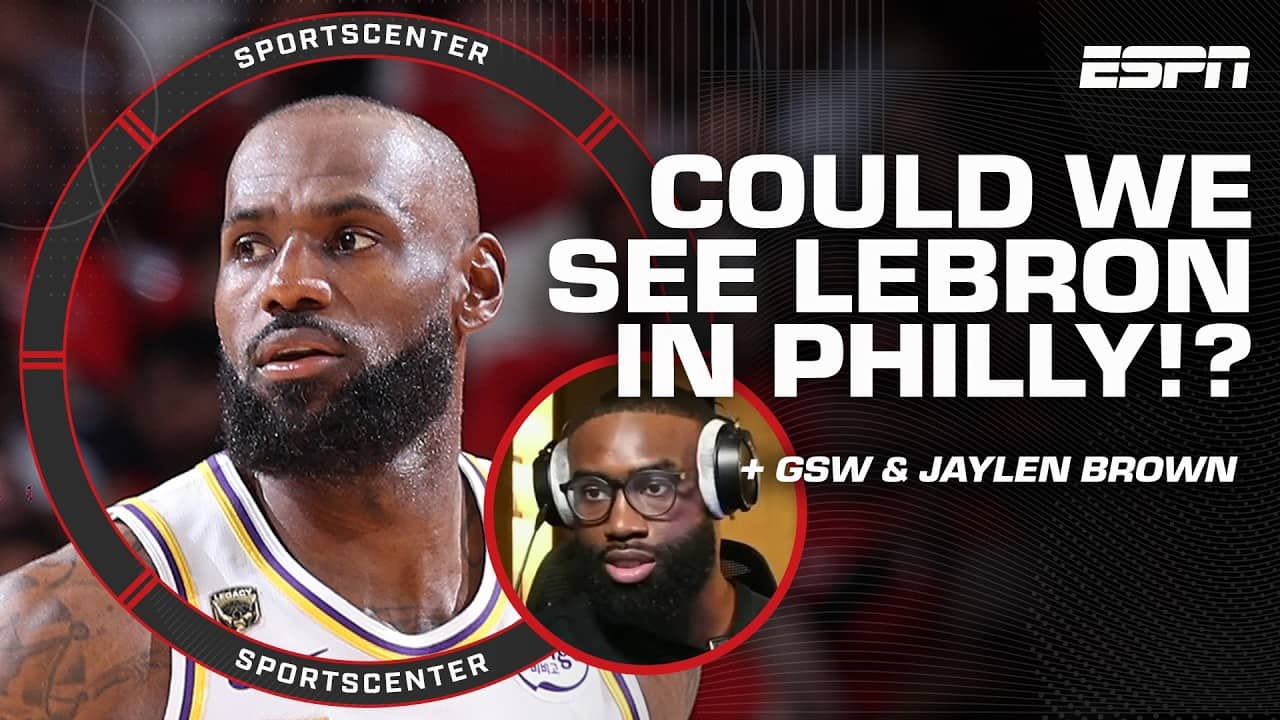 LeBron James to 76ERS⁉️ Dissecting Rich Paul's whiteboard + Jaylen Brown speaks out | SportsCenter