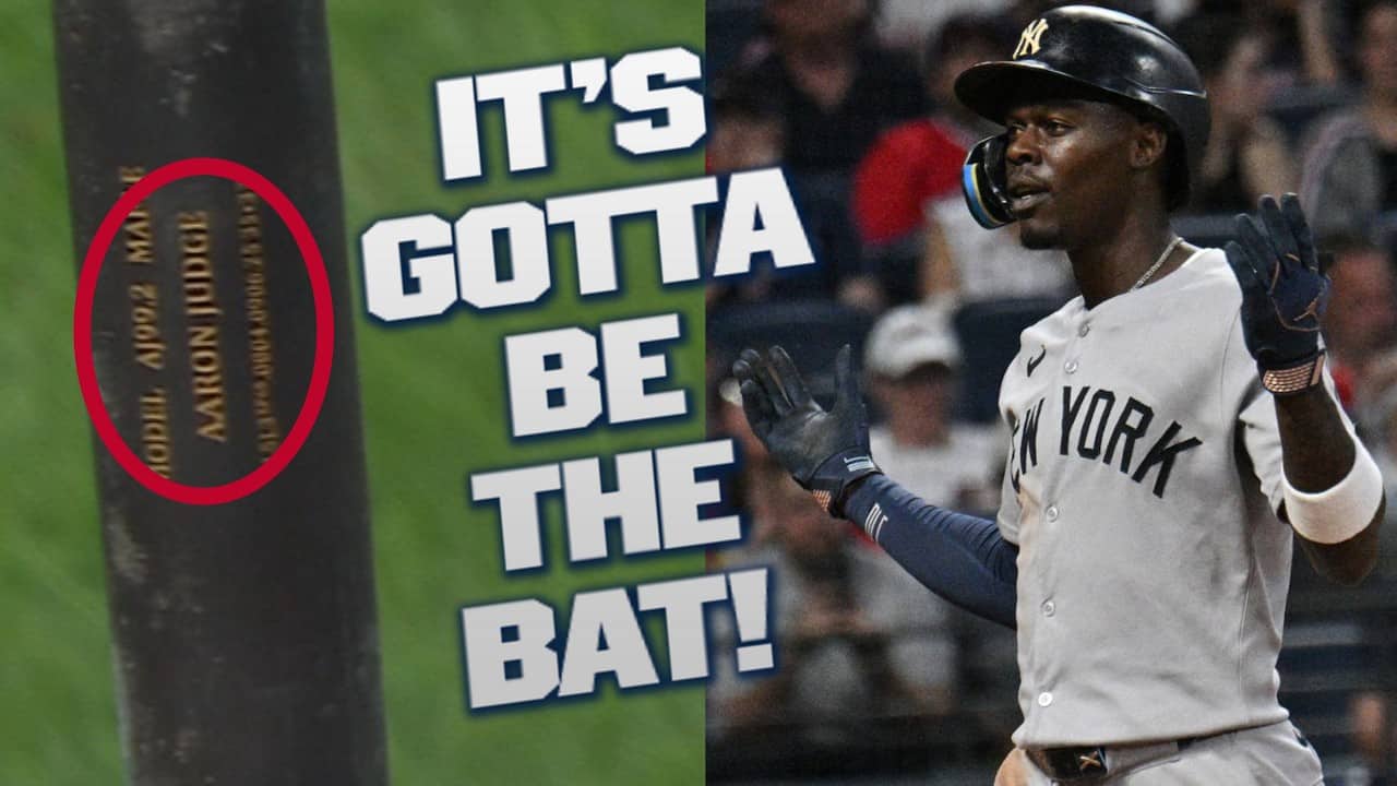 Jazz Chisholm Jr. LAUNCHES a go-ahead home run for the Yankees! 😮‍💨 (With Aaron Judge's bat! 😅)