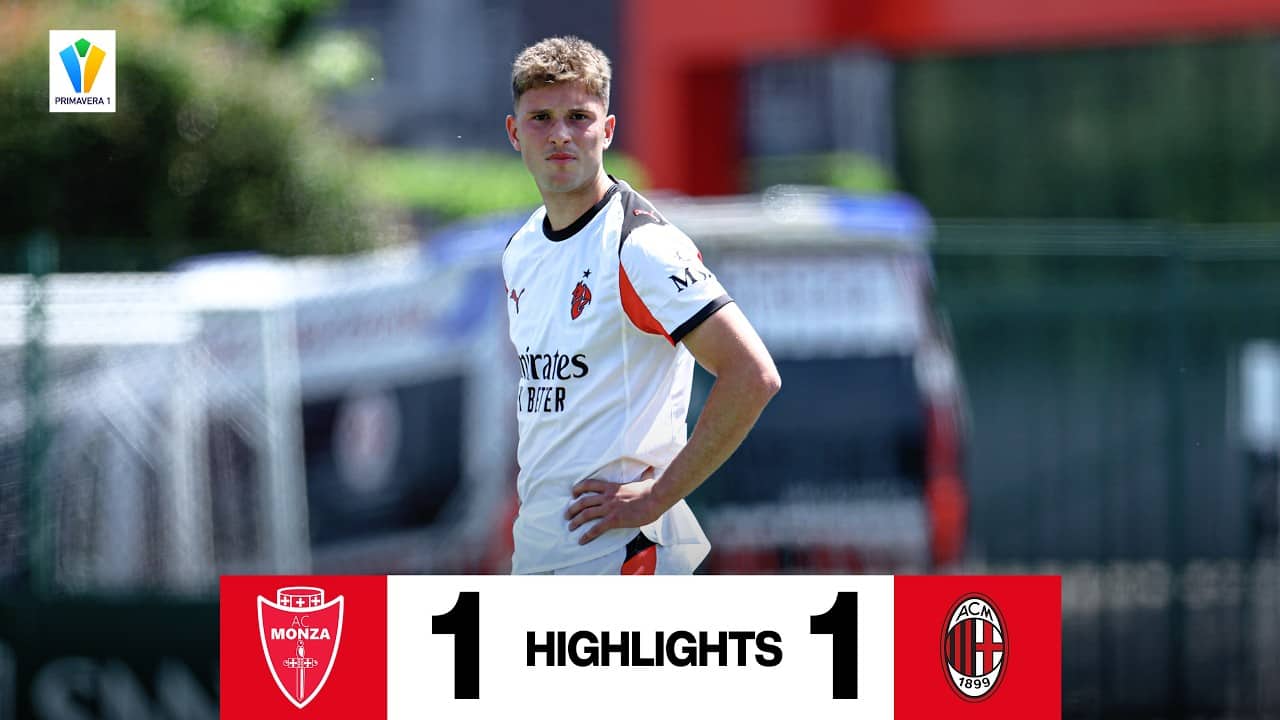 Scotti fa 10 in campionato ma è parità | Monza-Milan 1-1 | Highlights Primavaera 1