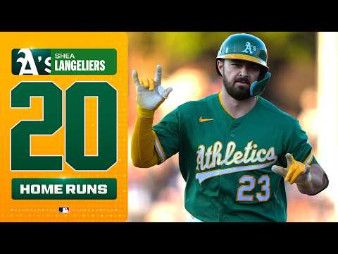 Shea Langeliers hits 20th homer of 2026 vs. Dodgers 😤 (His 4th straight 20-HR season!)
