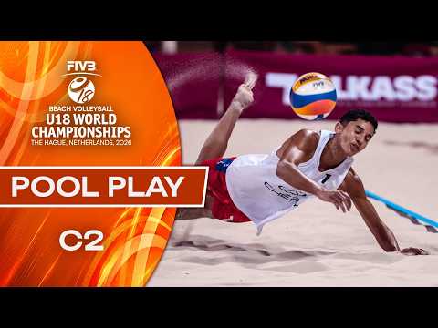 Pool Play - Court 2 | Beach U18 World Championships 2026 | The Hague