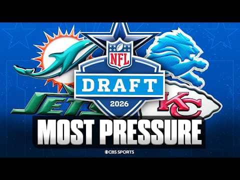 Five teams with the most pressure entering 2026 NFL Draft 👀