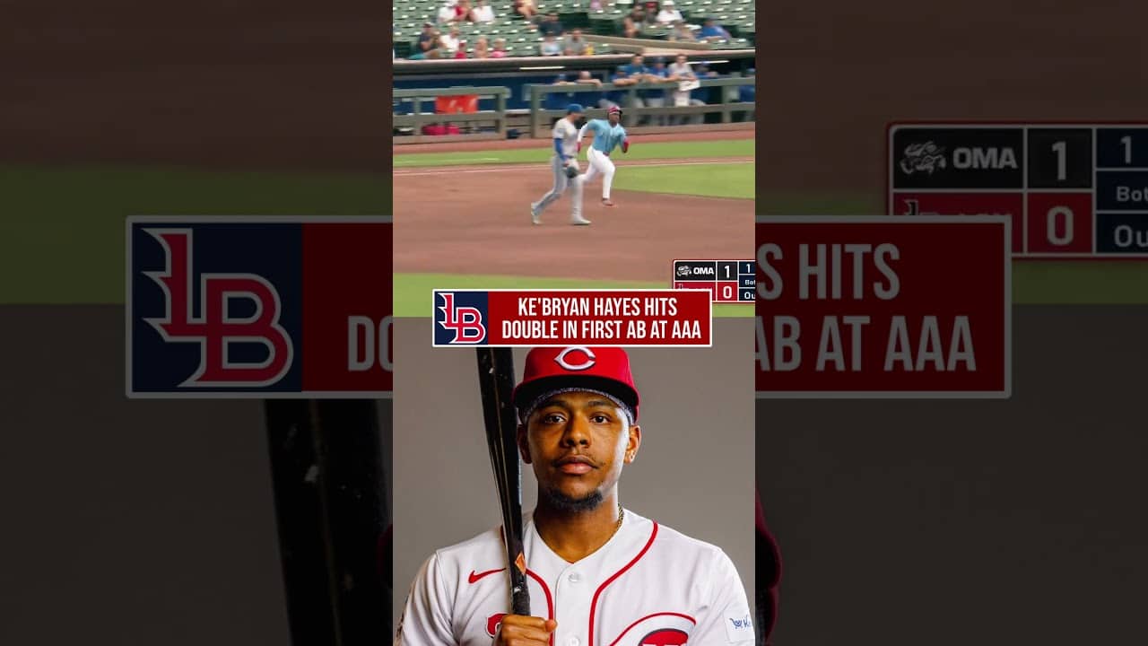 Ke'Bryan Hayes Goes 1 for 4 with Double in First Rehab Game with AAA-Louisville #Reds