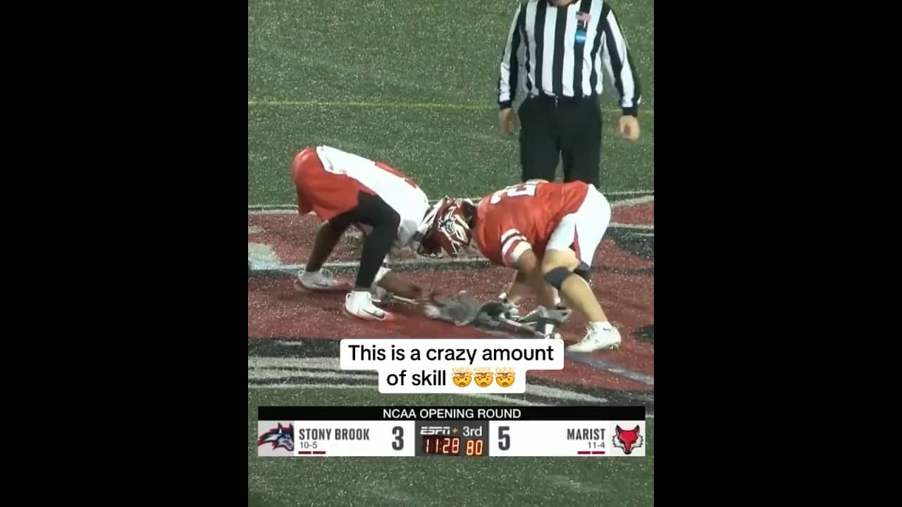 HE WENT TOP SHELF 🔥🔥🔥 (via Collin Patrick/Marist Lacrosse, ESPN+)
