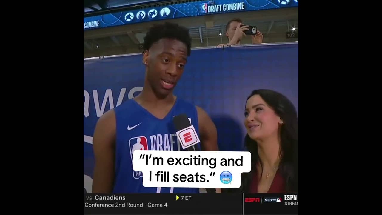 AJ Dybantsa on why he should go No. 1 in the NBA Draft 🗣️
